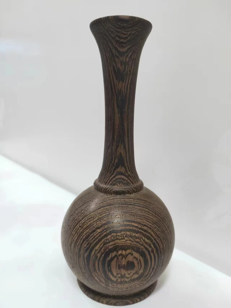 红木摆件花瓶工艺品复古纯手工雕刻