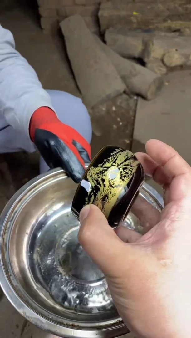 【闪购商品】瓷茶盏   乌金木叶 千里江山 A