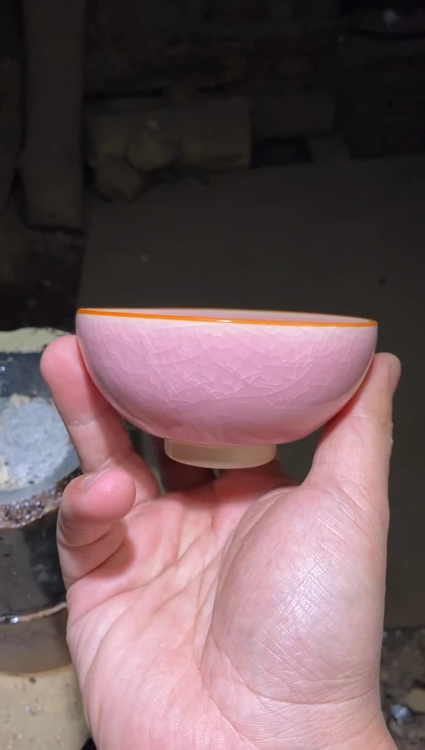 【闪购商品】瓷茶盏   樱花之恋 平口 A （配礼盒证书）