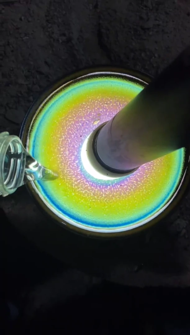 【闪购商品】瓷茶盏七彩麒麟 A 束口 （配礼盒证书）