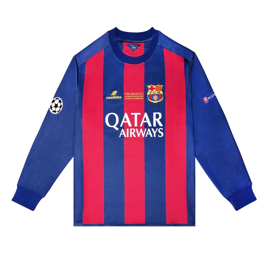 足巴萨1415卫衣，10号梅西11号内马尔9号苏亚雷斯休闲