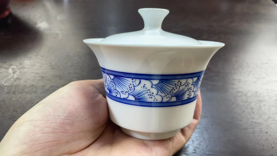 【海峡福器陈旭底款】破茧成蝶 景德镇纯手工盖碗135cc左右绝无二价