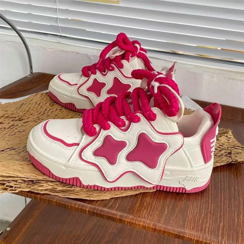 A111 米红 拼色设计感2024新款多巴胺潮流板鞋休闲小众运动鞋