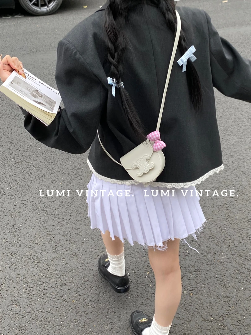 95新 Celine/思琳 白色牛皮mini凯旋门小费包单肩包22220933