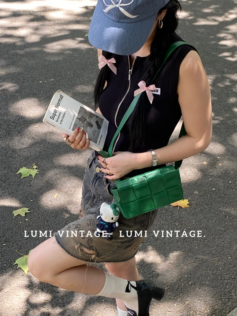 95新 BOTTEGA VENETA/葆蝶家 8格羊皮编织腰包 57492817