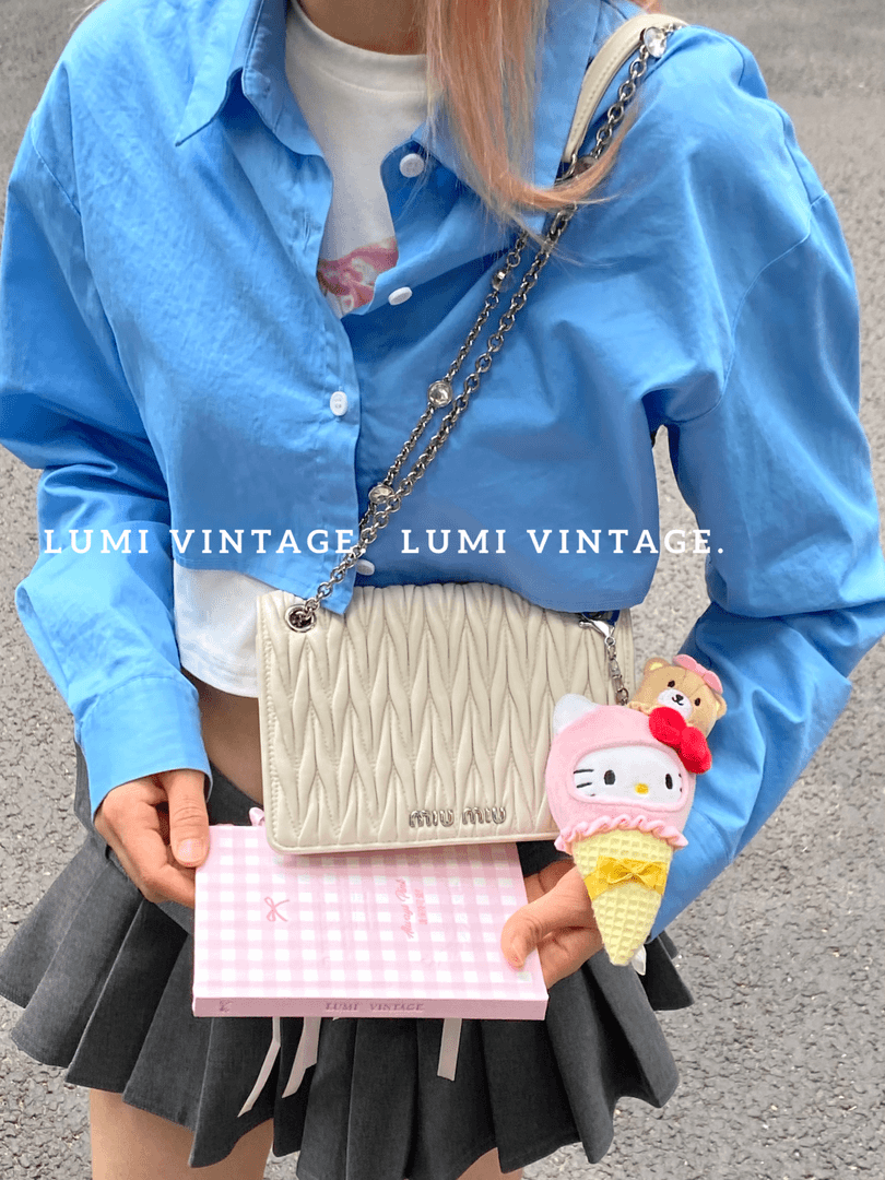 95新 MIU MIU/缪缪 白银宝石woc包91429822
