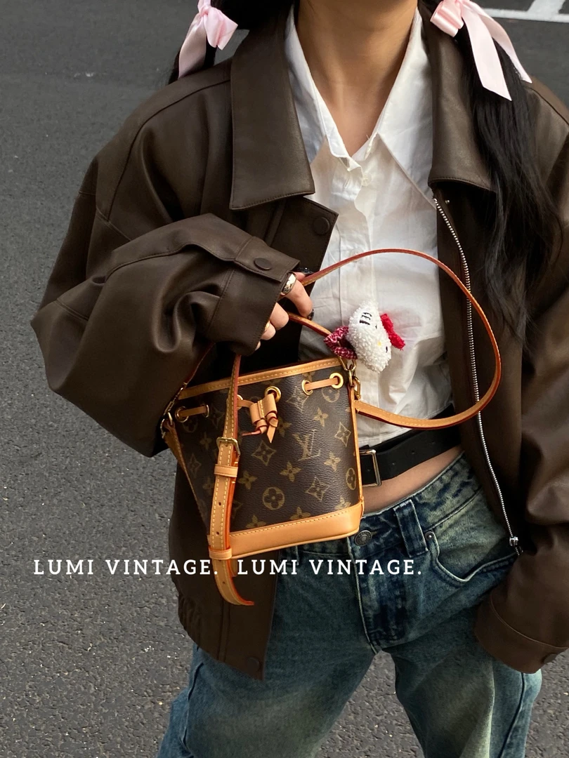 95新 LouisVuitton/路易威登 lv 新款小水桶包55672728