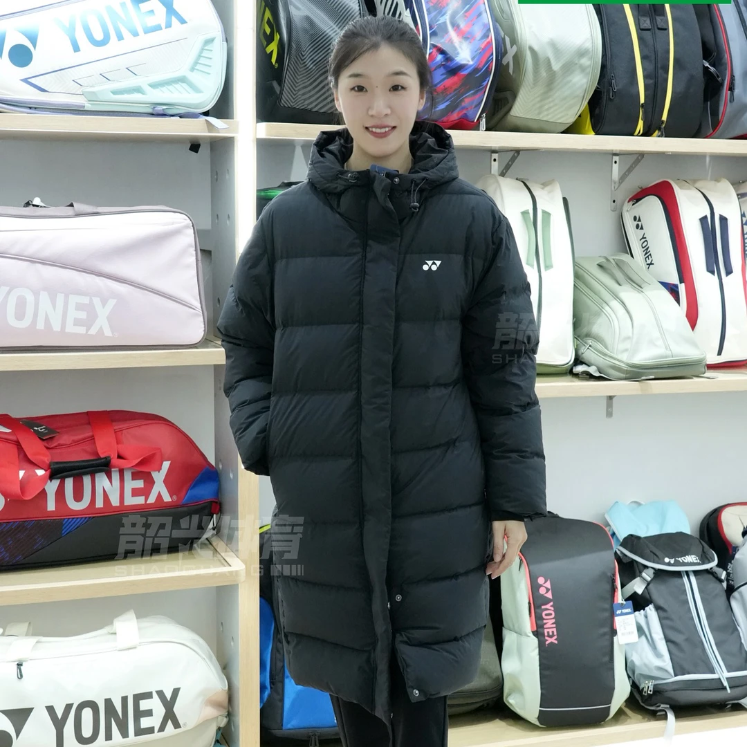 新款2024尤尼克斯YONEX羽毛球服网球服190064冬季保暖长款羽绒服