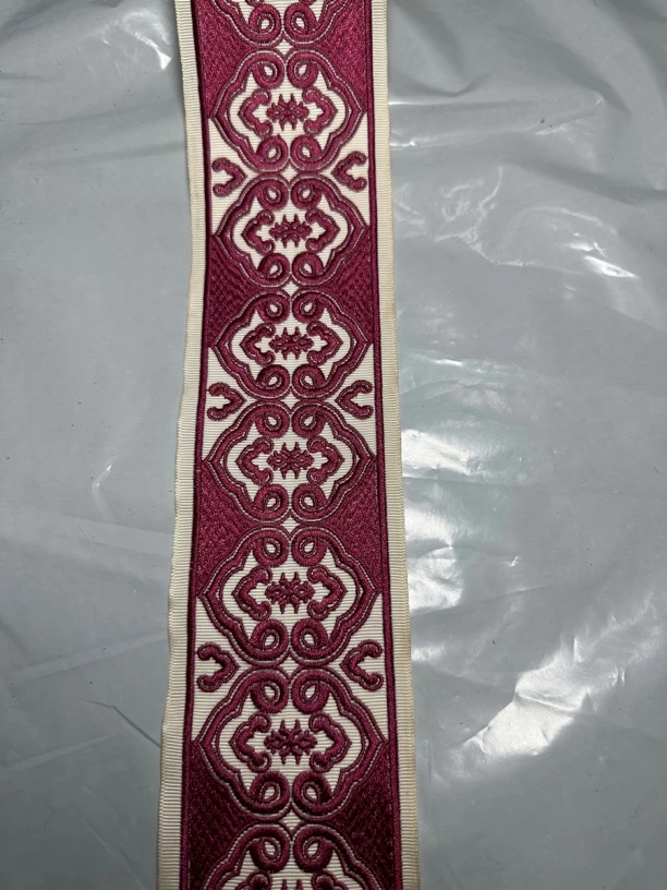 7.5公分刺绣织带花边汉服腰封衣领窗帘花边桌旗抱枕拼接手工