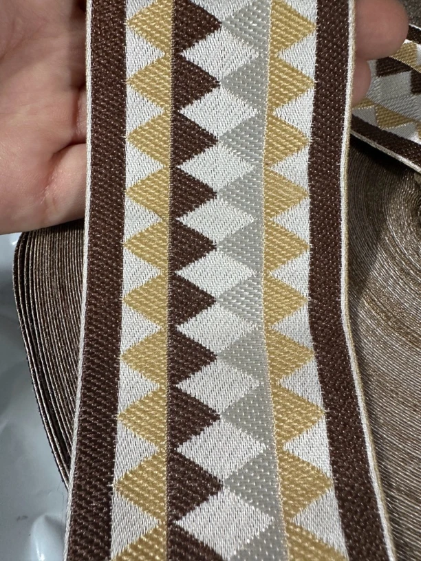 宽6cm窗帘提花布织带民族风刺绣花边DIY服装布艺拼接布条CC12