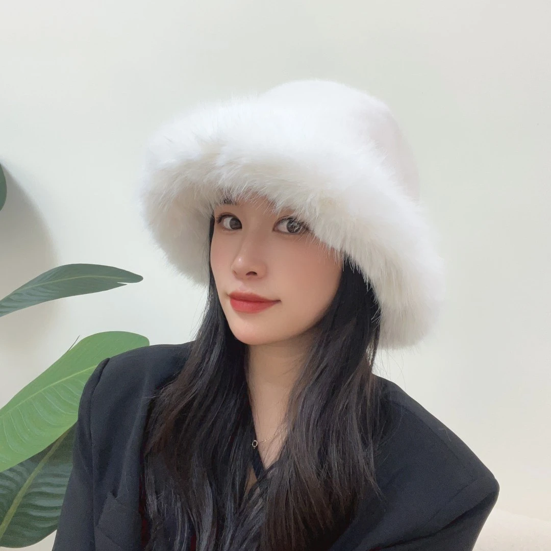 御寒神器～毛毛仿毛皮草帽雷锋帽秋冬特高级保暖渔夫帽显脸小