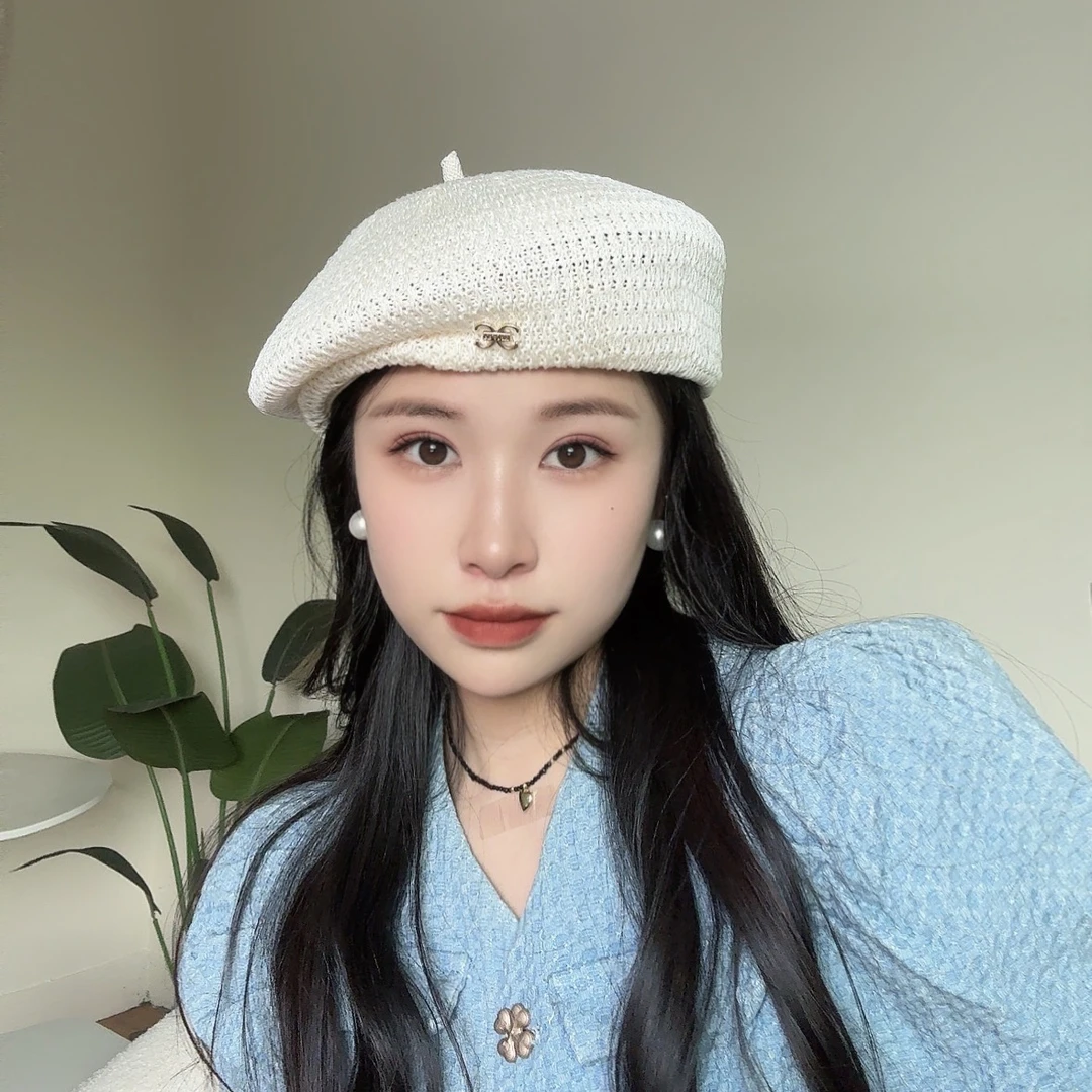 春夏贝雷帽气质小姐姐帽子大气好佩戴蓓蕾帽子