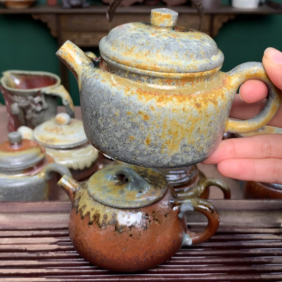 紫砂茶壶纯自然柴烧