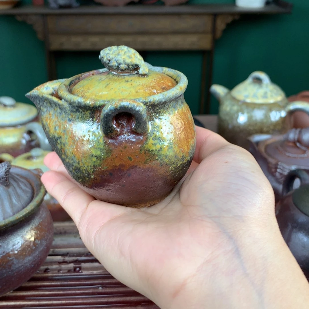 紫砂茶壶纯自然柴烧