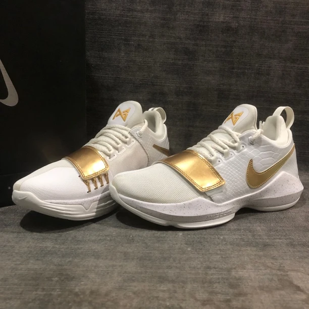 42码/保罗乔治 PG1 ID龙鳞 白金泼墨限定 全新 未下地 带原盒