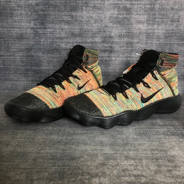 41码/HD 2017 FlyKnit 精英黑彩虹 全新 未下地 带吊牌 篮球鞋