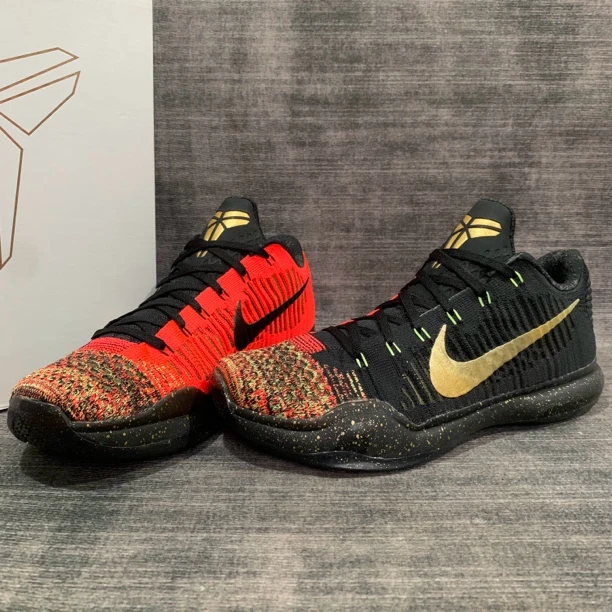 44码/科比10 Christmas 圣诞五冠王 全新 未下地 带原盒 篮球鞋