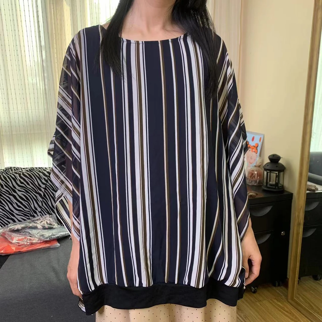 出日余单】条纹无袖上衣