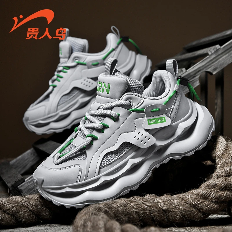 贵人鸟男士网面春季潮鞋新款休闲百搭时尚ins厚底老爹鞋男F388527