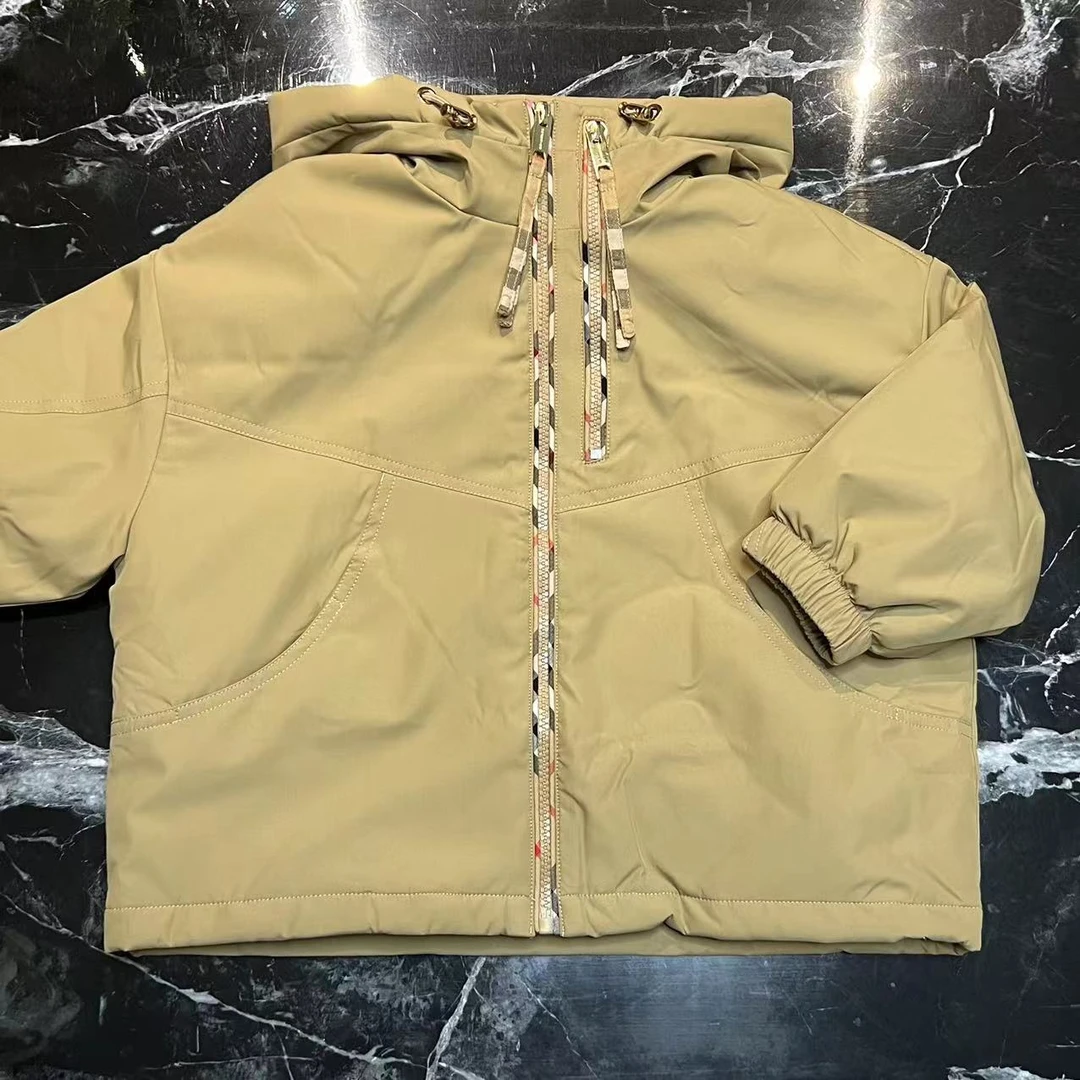 新款保暖休闲时尚潮流百搭纯色儿童棉服外套880000