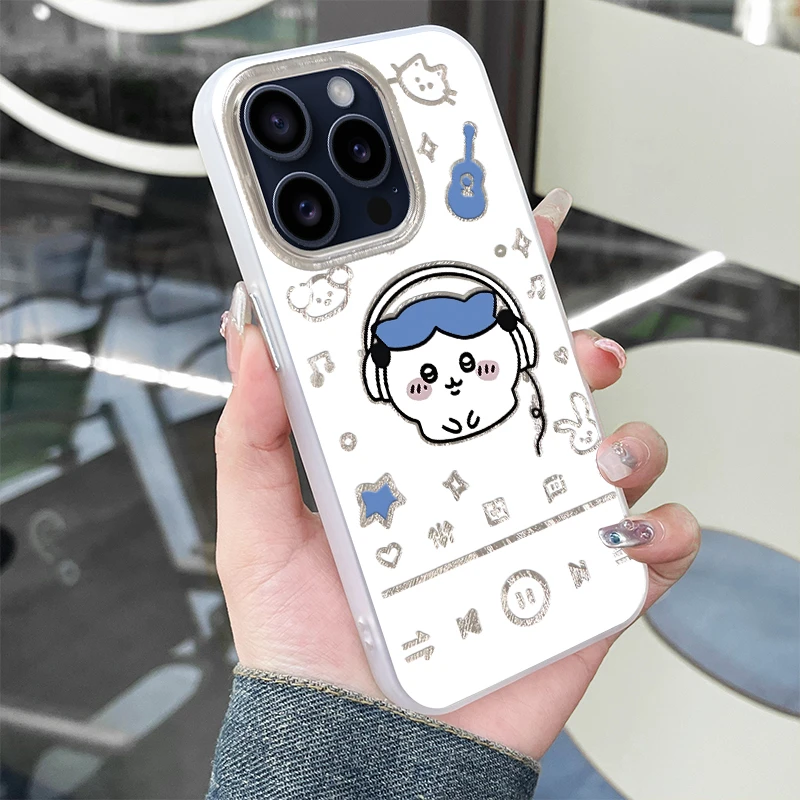 白底小八适用苹果15新款iphone14个性13可爱12防摔小众网红手机壳