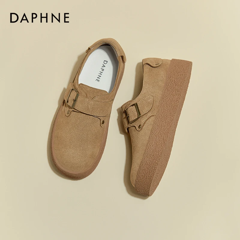 达芙妮勃肯鞋女2025秋季新款经典复古一脚蹬平底鞋休闲软底单鞋
