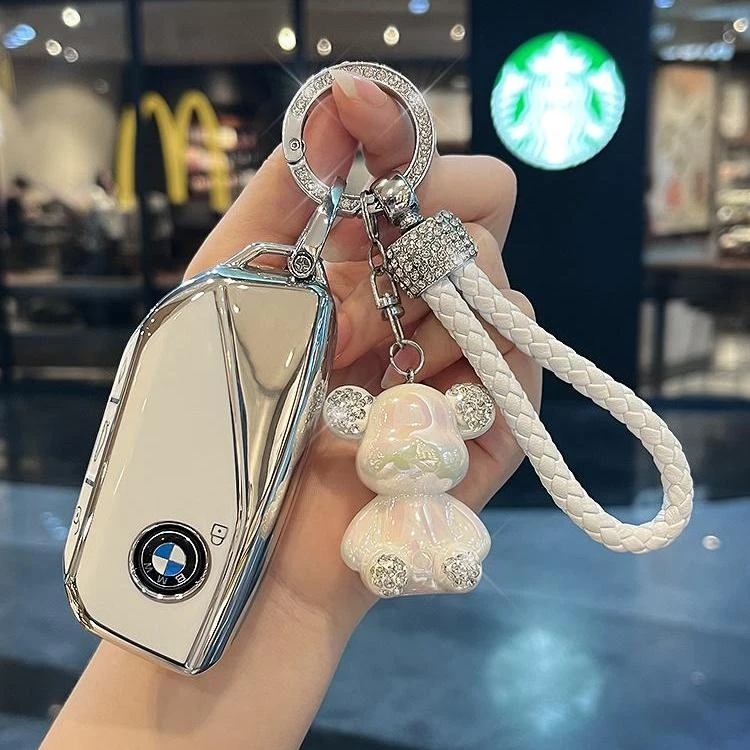 适用宝马钥匙套2024款新5系X1/7系i7车扣X5L/X6/735Li/XM壳ix1女