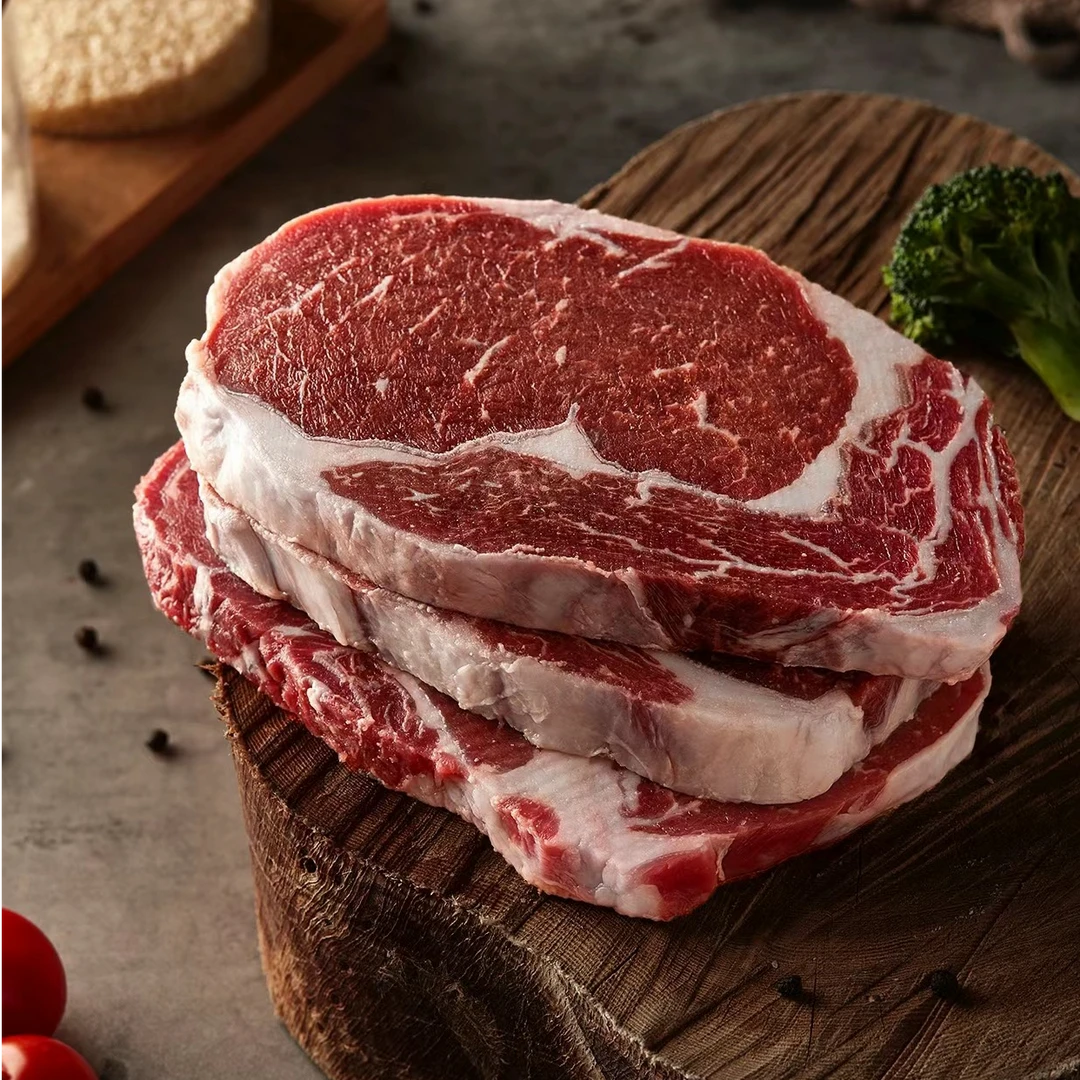 【尝鲜现拍现切眼肉牛排】三拼安格斯谷饲草饲原切眼肉板腱进口牛排