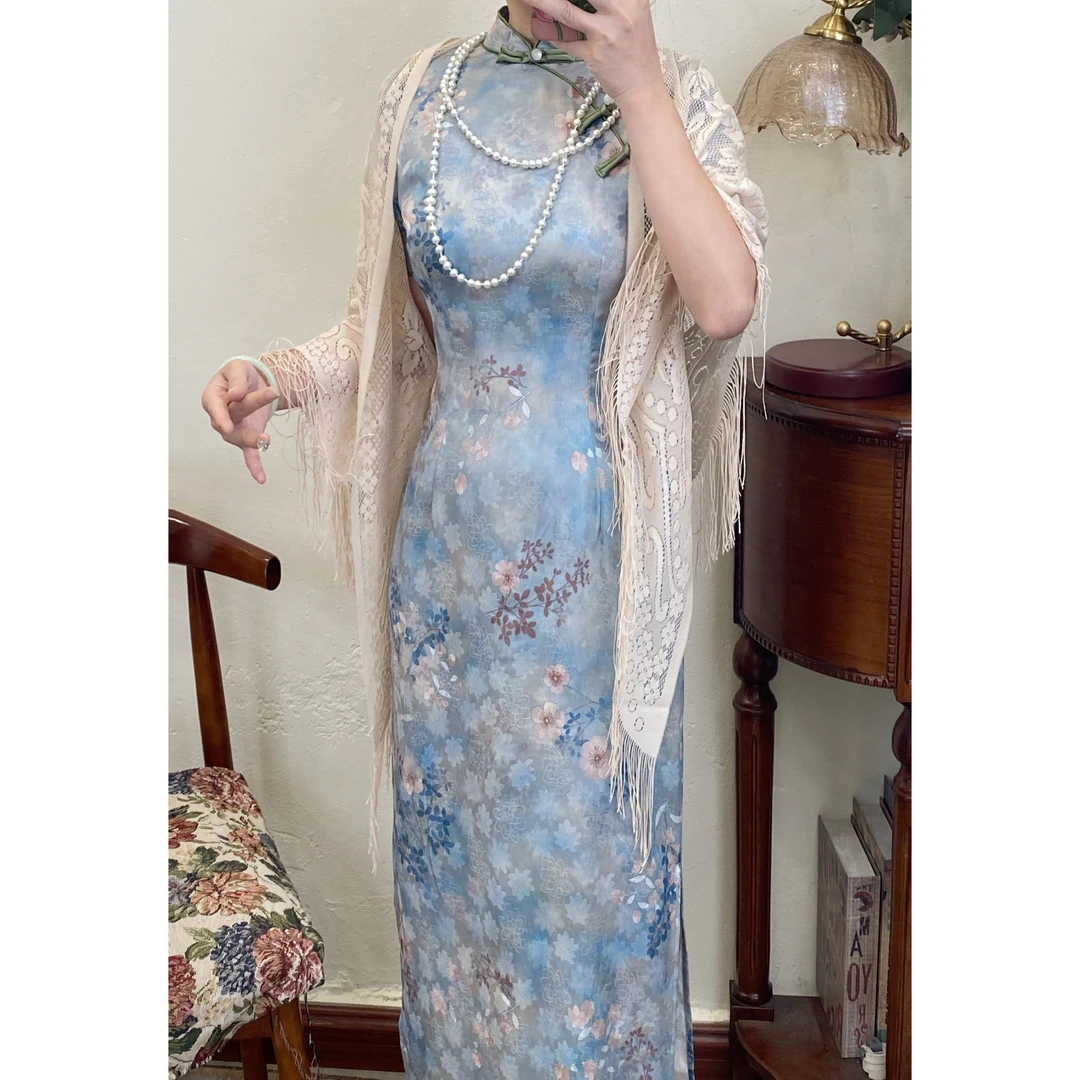 【忆江南】新中式国风日常气质改良旗袍夏季温婉优雅连衣裙女
