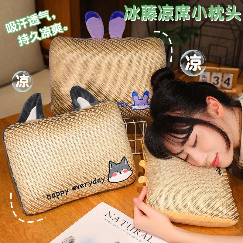 夏季趴睡抱枕凉席午睡便携趴枕午休专用学生桌上睡觉抱枕可拆洗