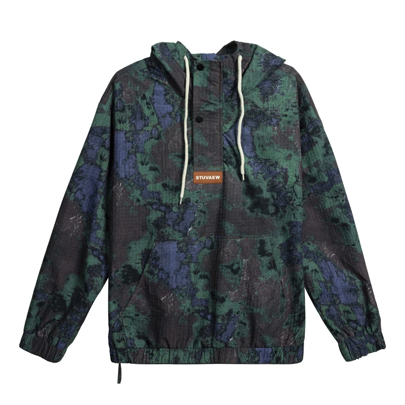 【胡轩推荐】户外三防迷彩时尚潮流套头茄克外套S105433064101休闲