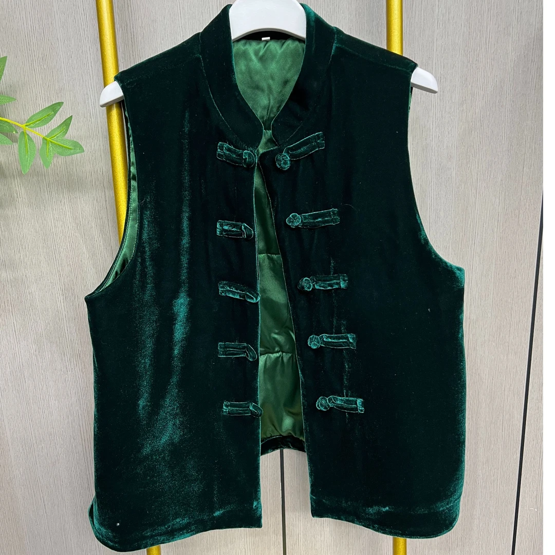 巍子原创时尚国风气质薄棉马甲668#