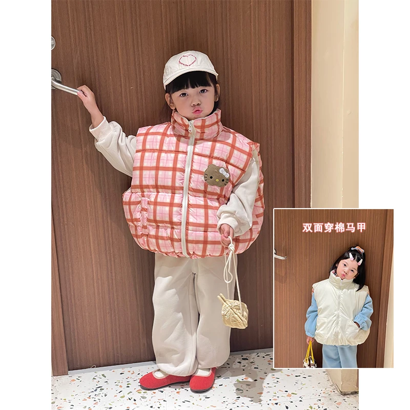 冬款清仓  24D22 24D16  24D28 格子两面穿马甲