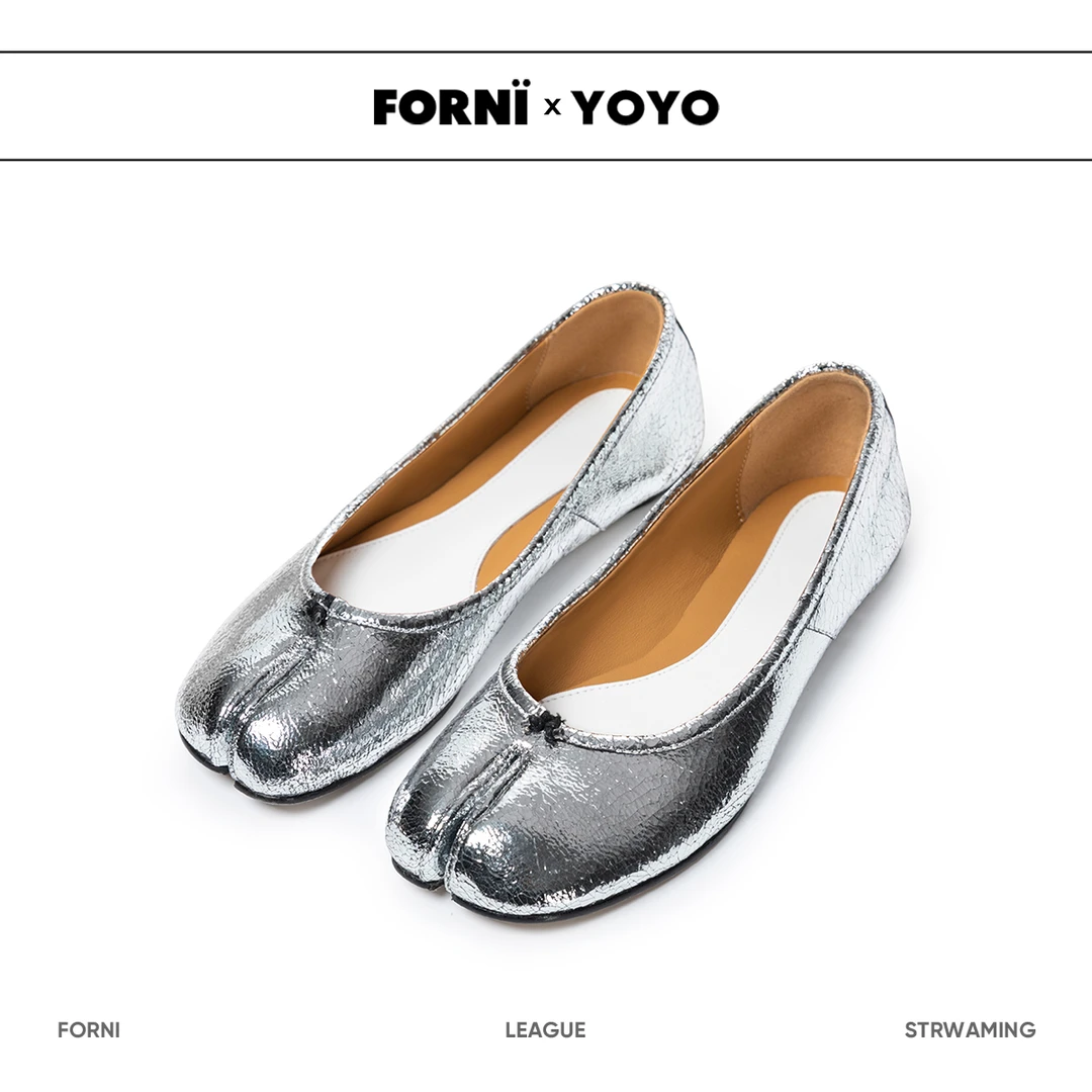 FORNI x YOYO 软到尖叫小猪蹄 羊皮牛皮多色马蹄平底鞋轻便女鞋子