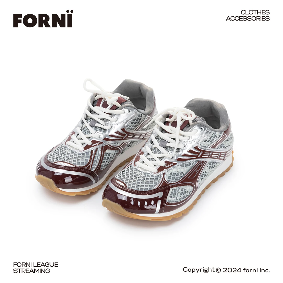 FORNI x YOYO 爵迹 多色时尚网面透气潮鞋舒适好穿系带低帮运动鞋