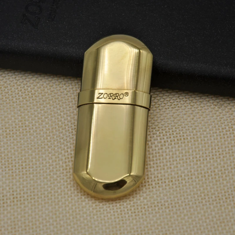 佐罗Zorro复古防风椭圆超薄煤油打火机经典男士礼品Z516迷你创意