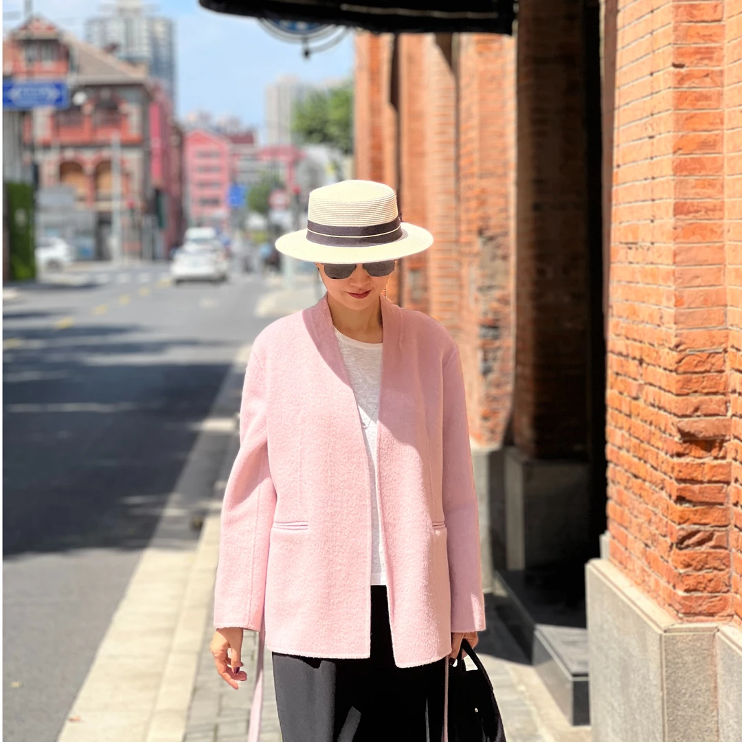 米拉弗洛高原羊驼丝毛短大衣