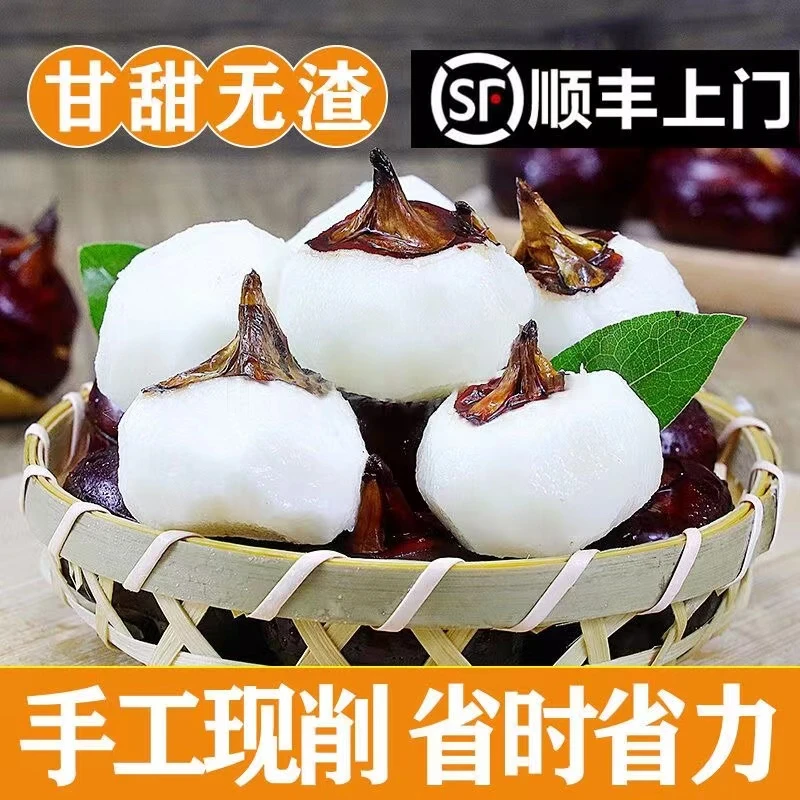 新鲜马蹄去皮马蹄荸荠地栗现削现发水果1/2/3斤顺丰包邮