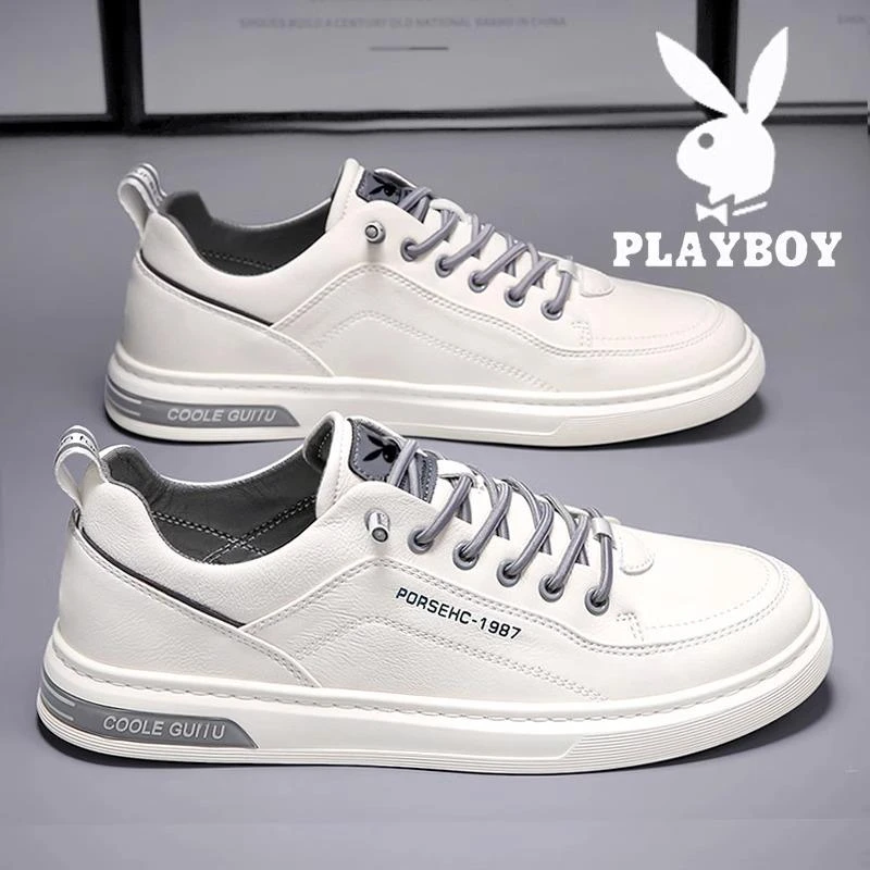 花花公子男鞋2025年夏季低帮透气耐磨上班舒服耐穿休闲风鞋子男款