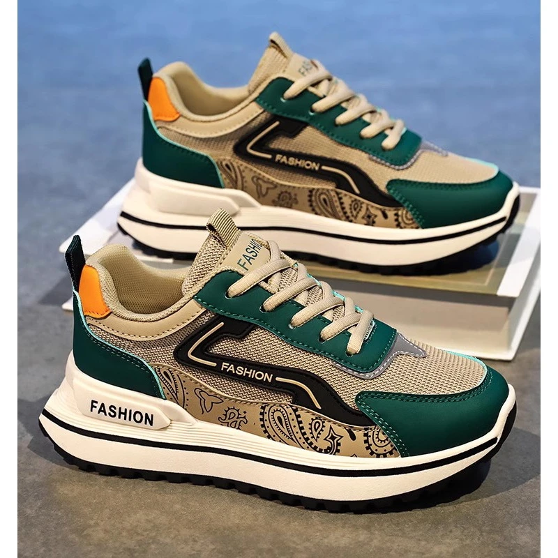 贵人鸟男鞋春秋季中大童10青少年12男孩跑步15岁初中学生男童老爹