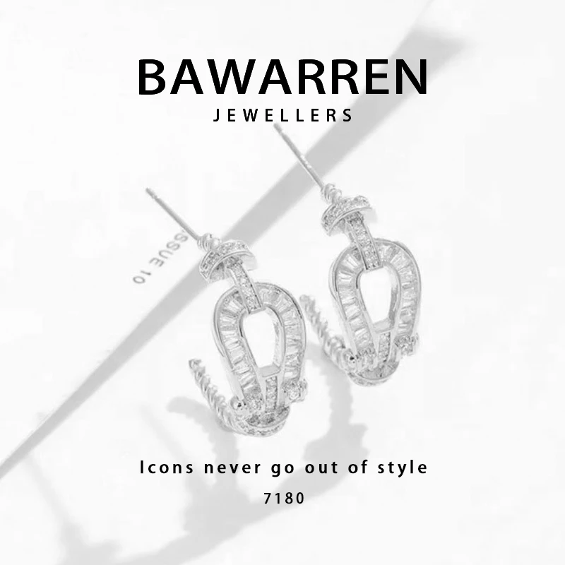 Bawarren 7180-时尚百搭小众耳环