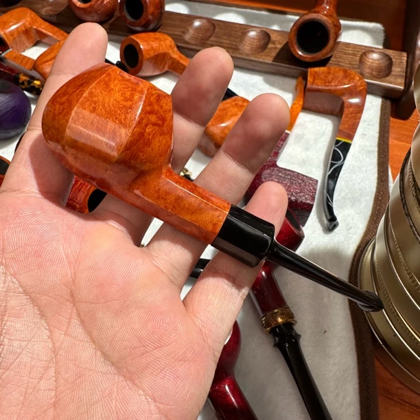 石楠木3毫米多面体光面烟斗