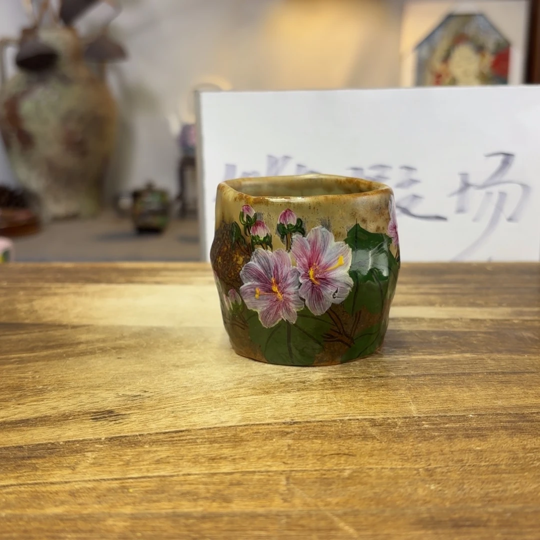 景德镇纯手工柴烧手绘陶瓷