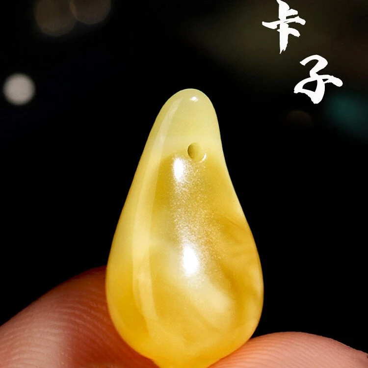 雕刻单珠俄料卡子文玩配饰金刚星月菩提佛珠手串件侧挂柏香籽