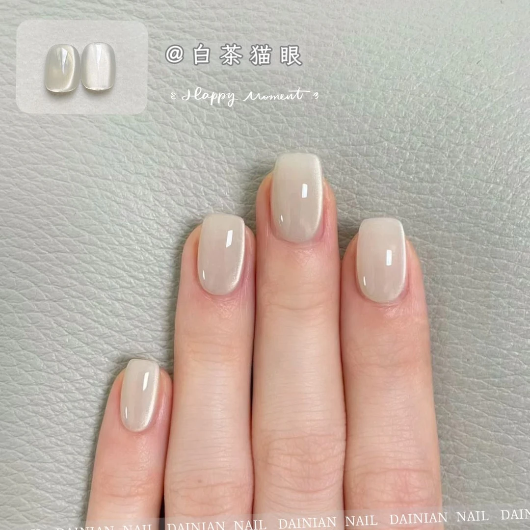 【白茶猫眼】不送磁铁   15ml瓶装  甲油胶需要照灯