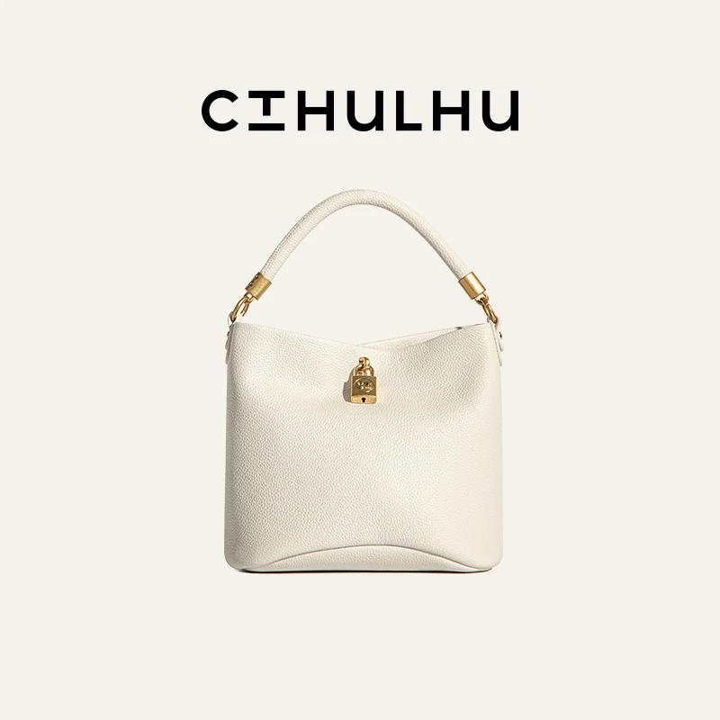 CTHULHU【Lock手拎水桶包】CT404B669韩国小众品牌时尚精致百搭包WW