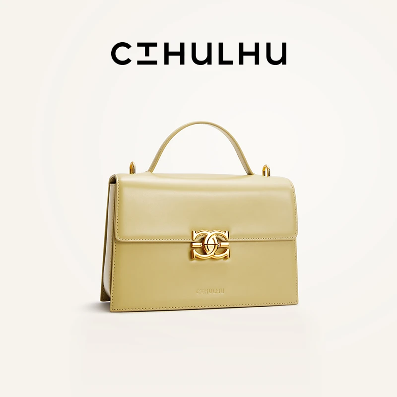 CTHULHU-【复古盒子包】CT211B007时尚小众气质轻奢经典高端盒子包
