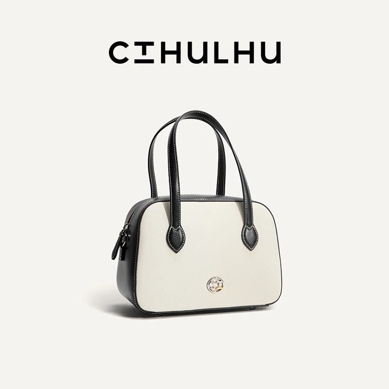 CTHULHU【复古波士顿】CT305B041精致通勤自然时尚百搭潮流小众包包