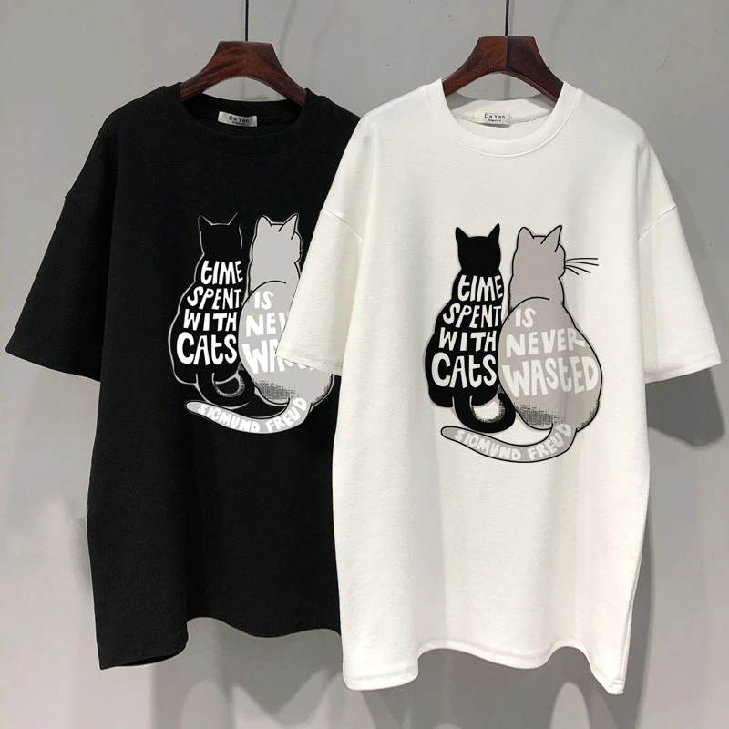 2024新款秋冬季磨毛短袖t恤女中长款遮屁股加厚款打底衫圆领上衣