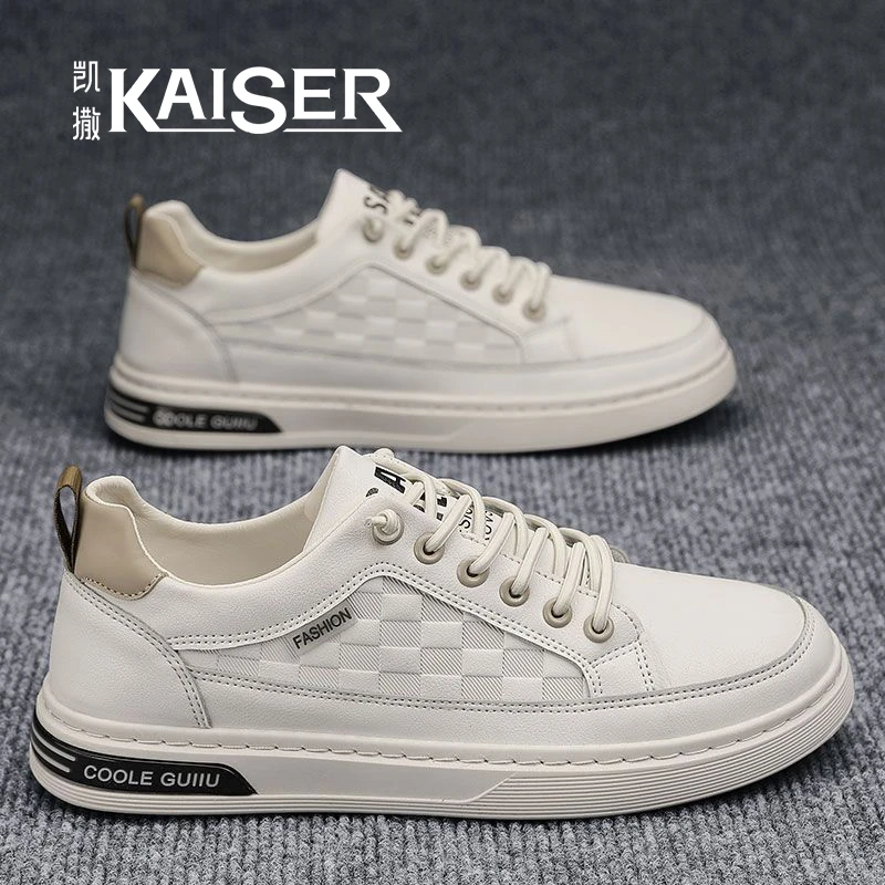 KAISER/凯撒·男鞋百搭运动内增高潮鞋透气小白鞋男士休闲时尚板鞋